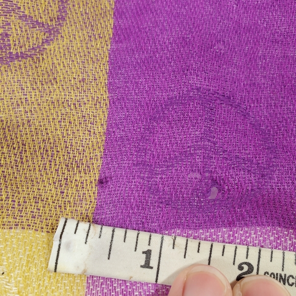 Peace Checkered Colorful Pashmina Scarf - Picture 9 of 14